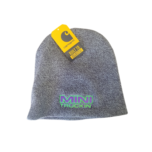 Mini Truckin' Carhartt Beanie - Green and Purple